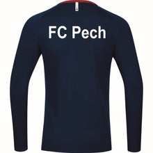 Lade das Bild in den Galerie-Viewer, Jako Sweat Champ 2.0, marine/chili rot, mit FC Pech Logo und Schriftzug FC Pech
